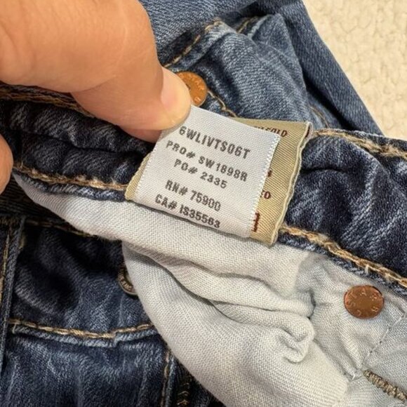 Big Star Womens Jeans Size 30L Liv Boot Distressed Measures 31x33 Thick Stitch - Picture 6 of 11